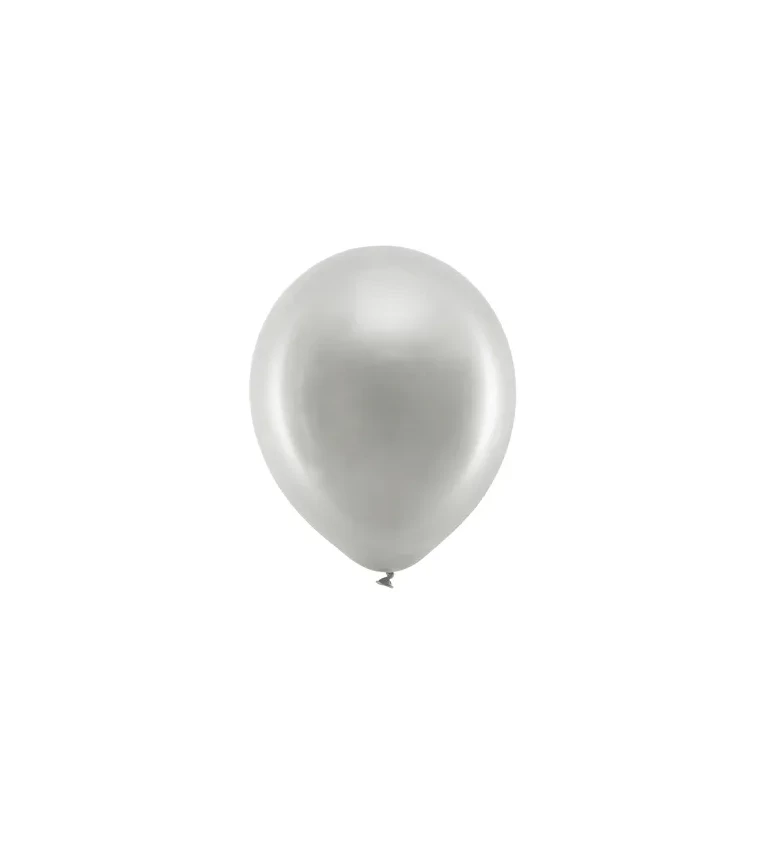 Stříbrné latexové balóny