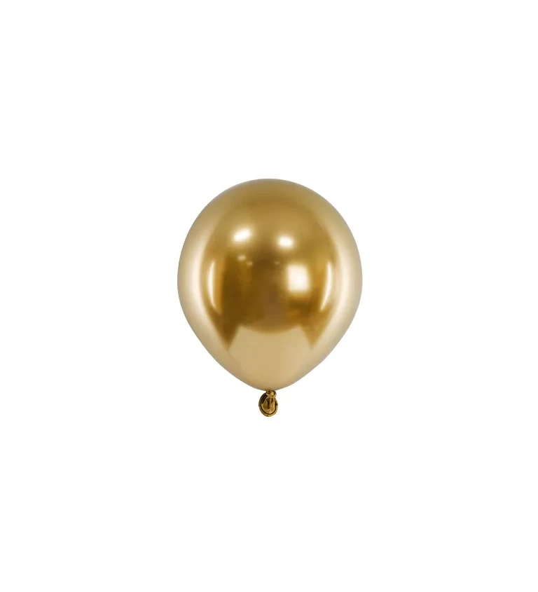 Zlaté lesklé balóny