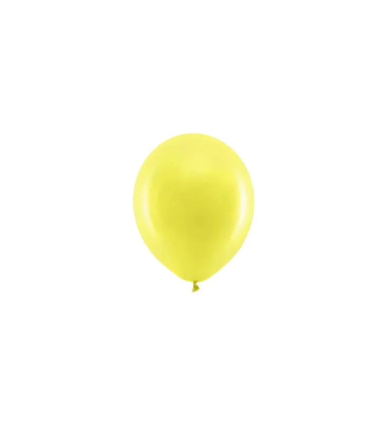 Žluté latexové balónky