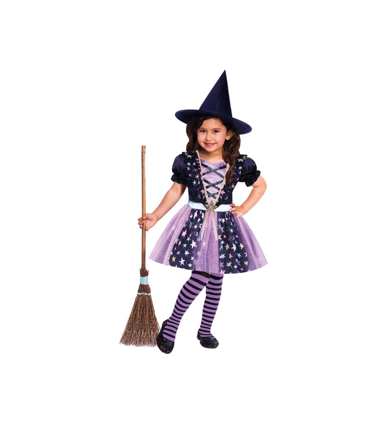 Magická čarodějka kostým pro dívky