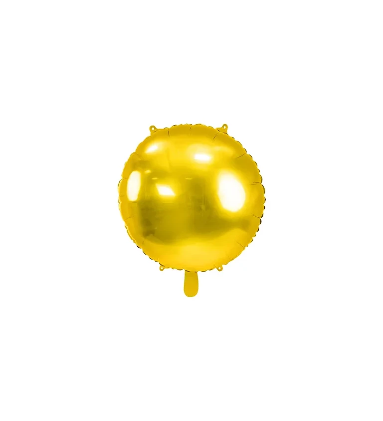 Kulatý zlatý balón
