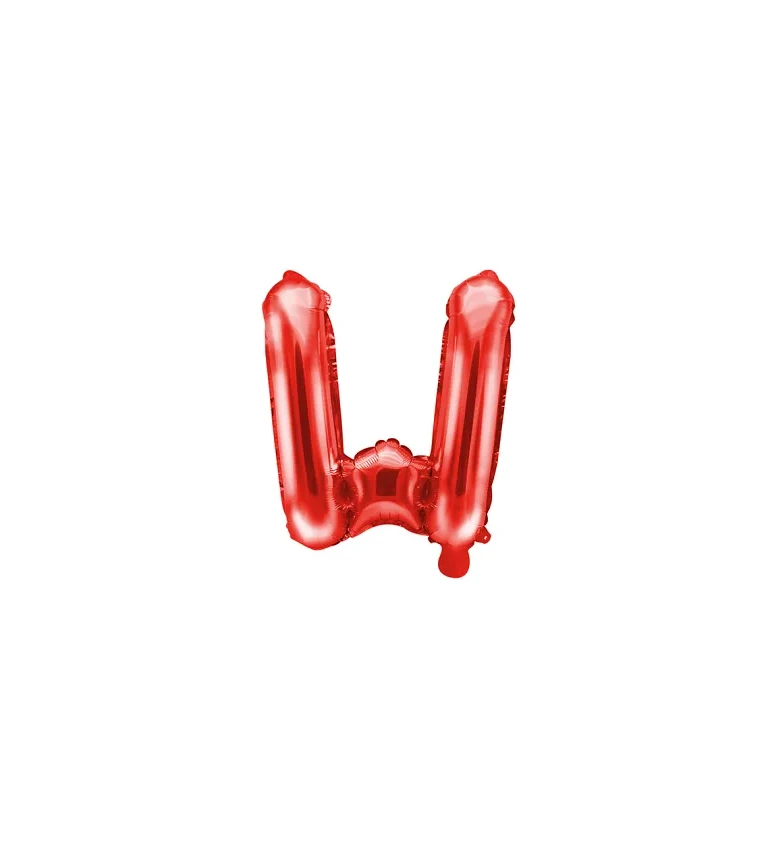 Fóliový balónek W červený