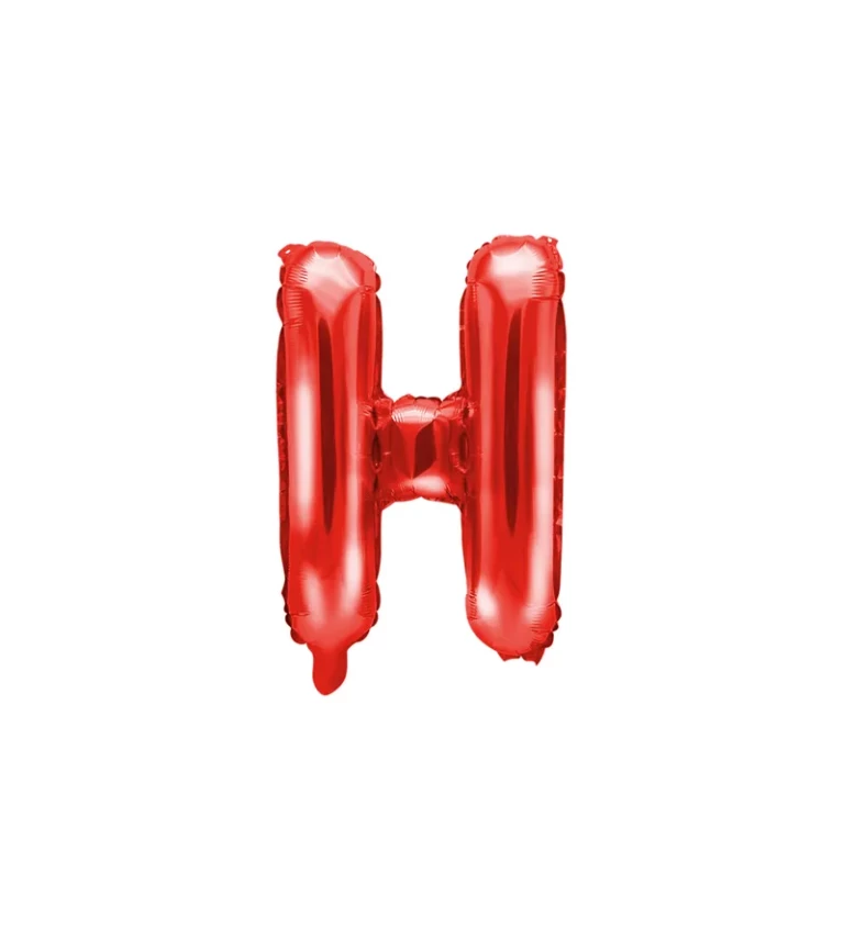 Fóliový balónek H červený