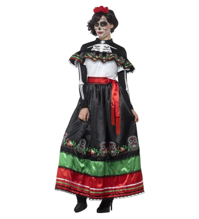 Seňorita Den mrtvých - dámský kostým