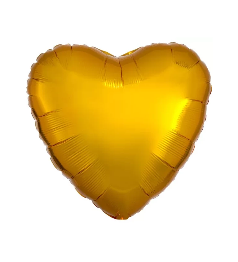 Srdce zlatý balónek