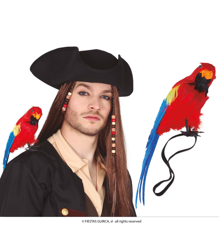 Pirátský papoušek na rameno