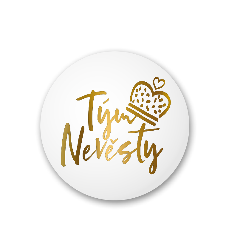 Placka Team nevěsty – s korunou