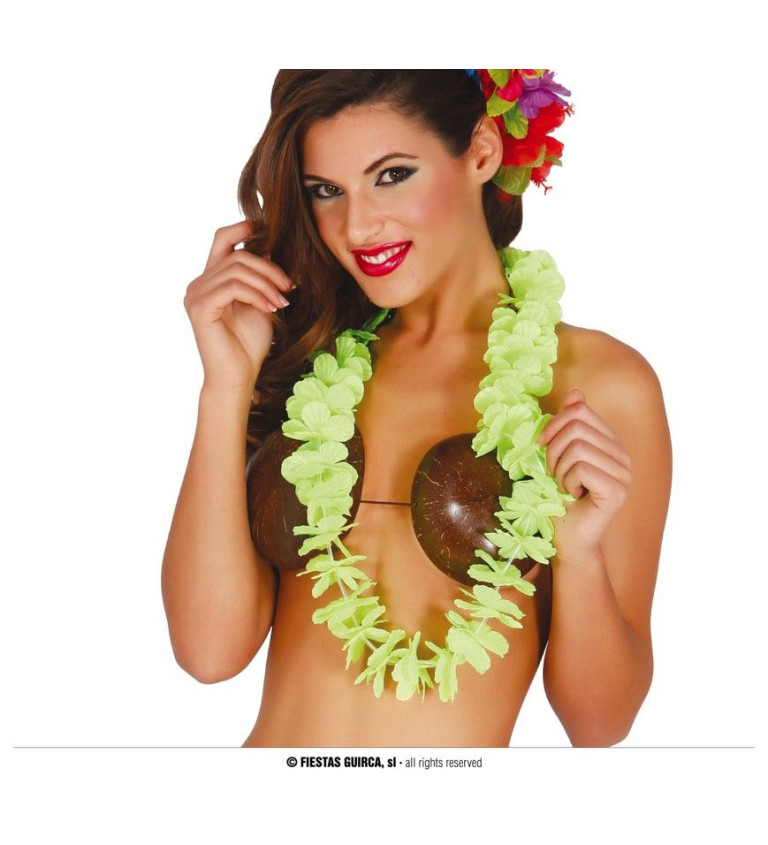 Zelený květinový věnec