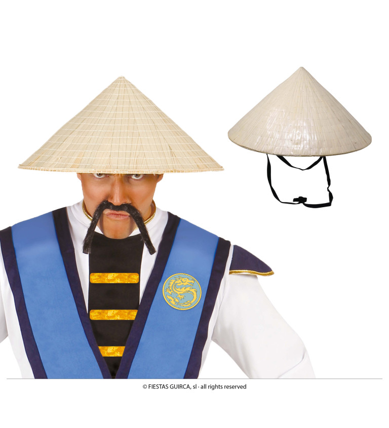 Vietnamský klobouk - slaměný