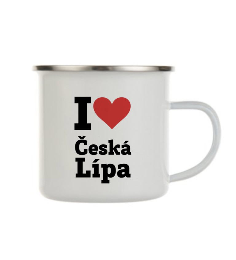 Plecháček bílý I love Česká Lípa