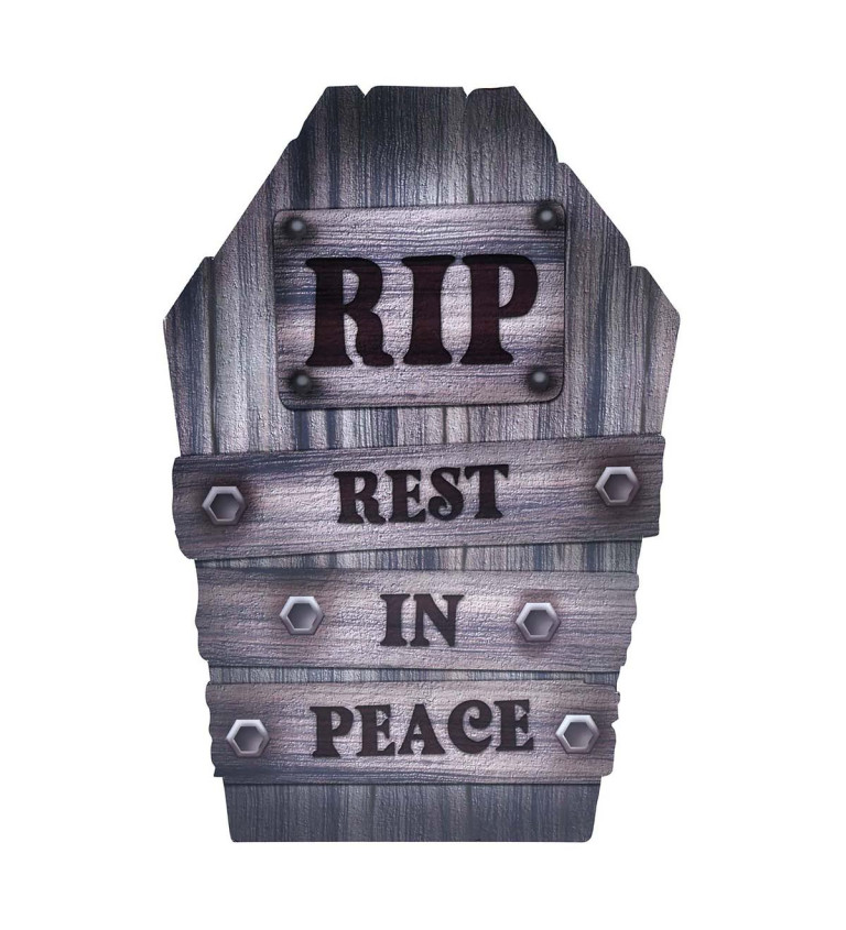 Dekorace: Náhrobek RIP