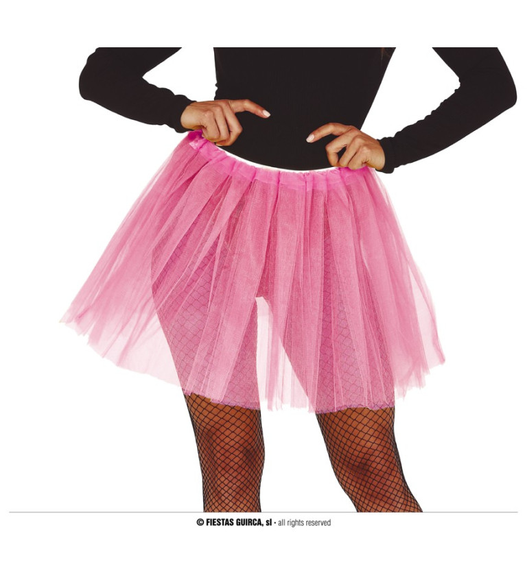 Růžová tutu sukně
