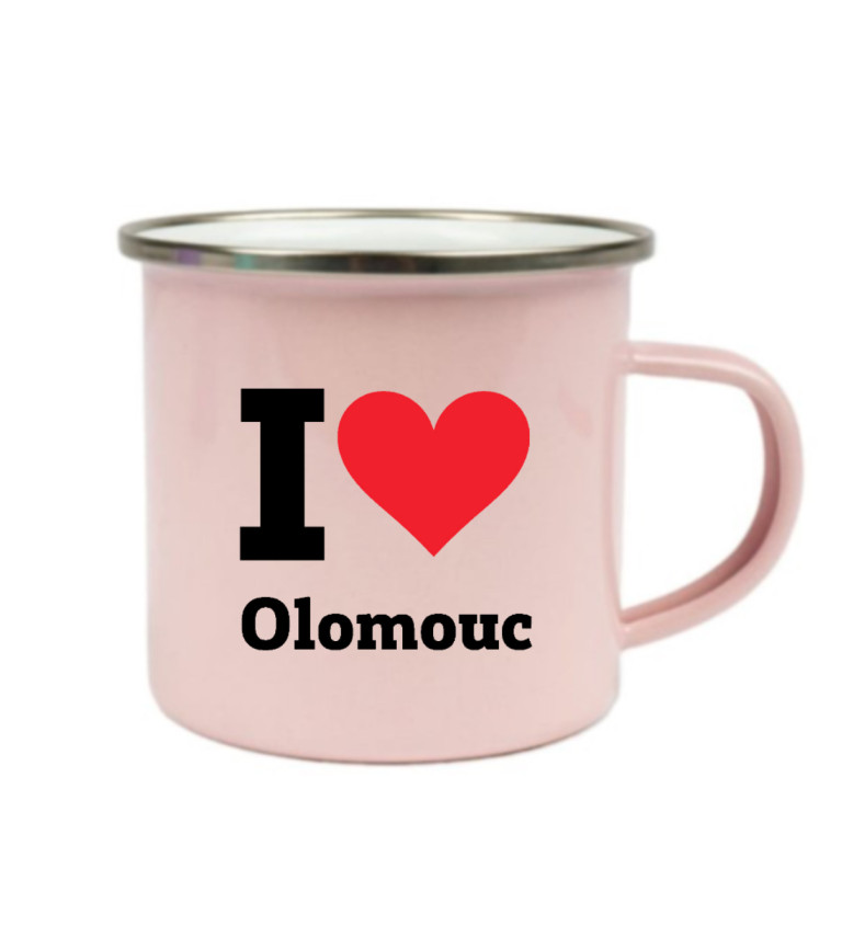 Plecháček růžový I love Olomouc