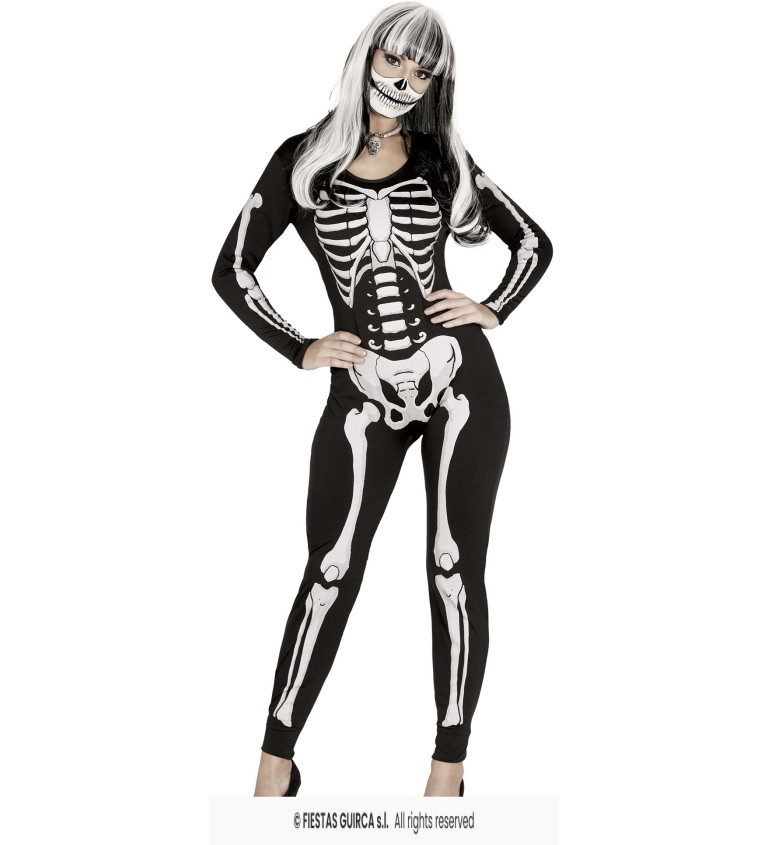 Dámský kostým: Kostlivec