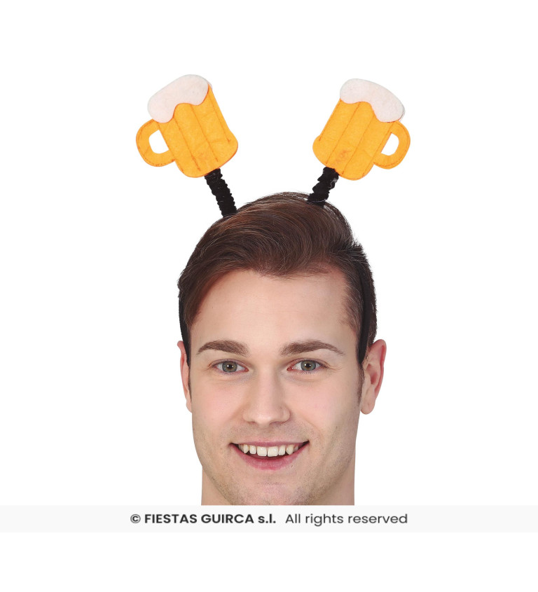 Čelenka s motivem piva