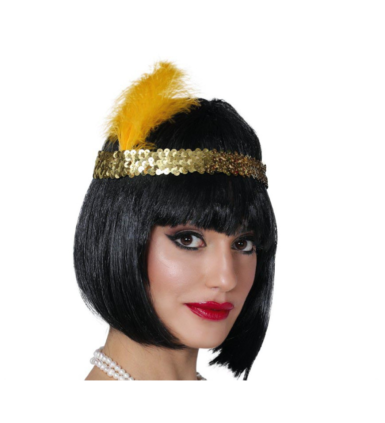 Charleston čelenka – zlatá