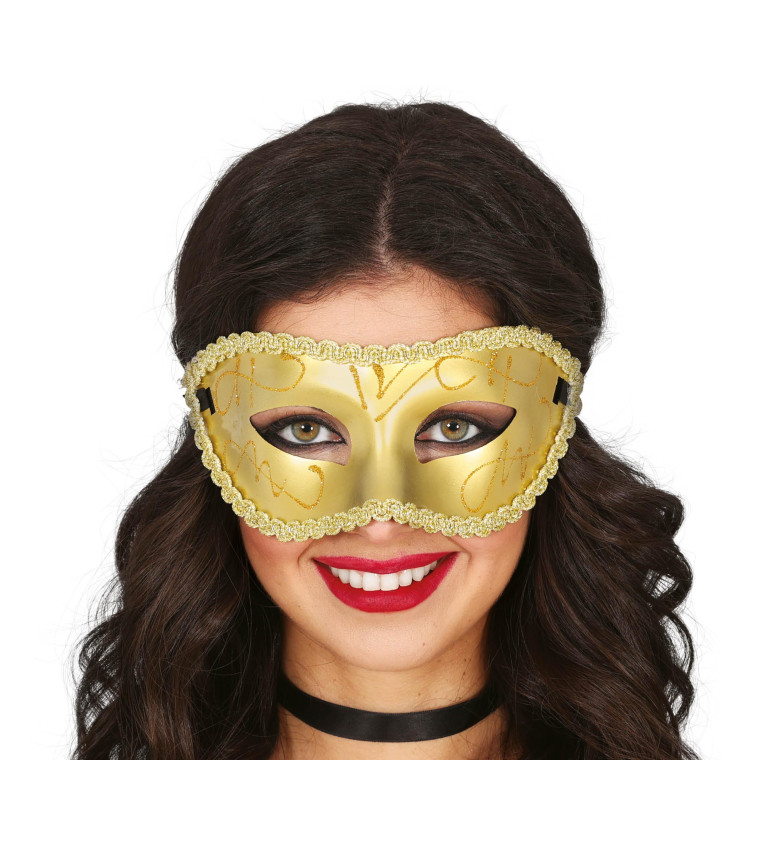 Zlatá slavnostní maska