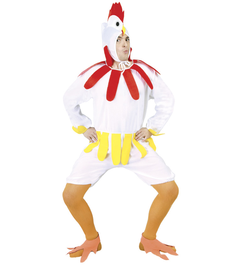 Pánský kostým Kuře: Overal s doplňky