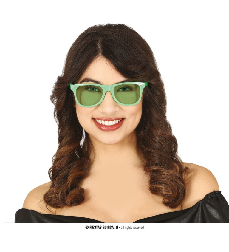 Brýle – zelená skla