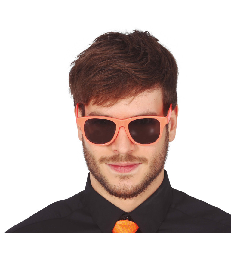 Brýle – neonově oranžové