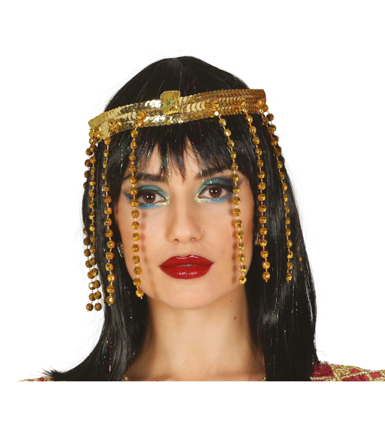 Egyptská čelenka – Kleopatra, zlatá