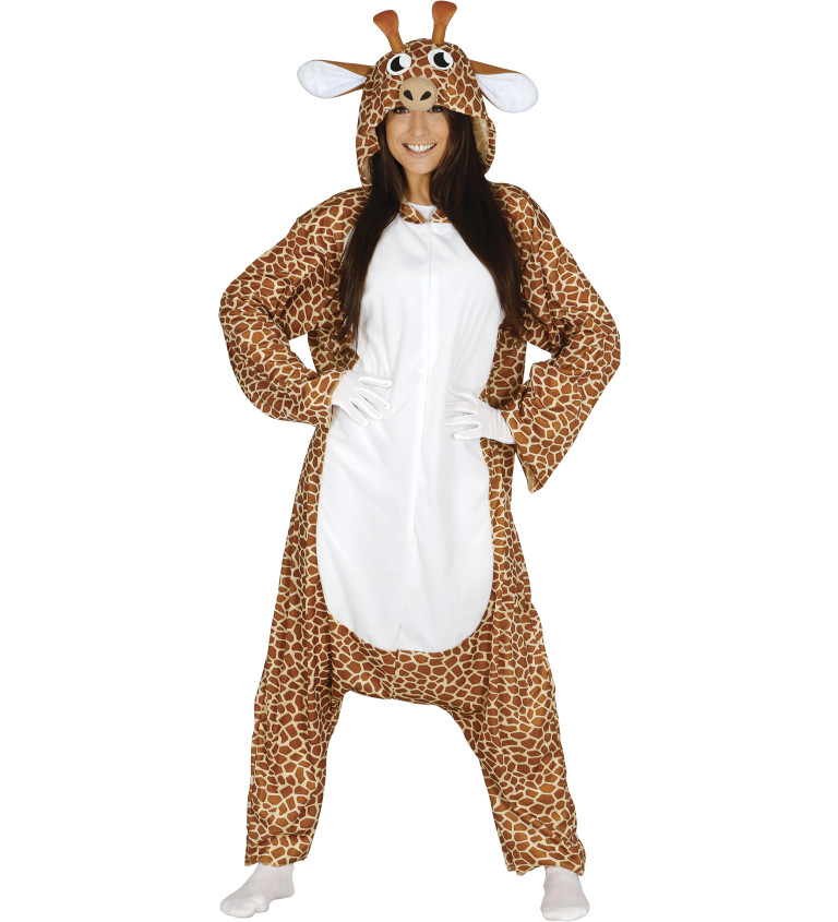 Dámský overal Žirafa s kapucí