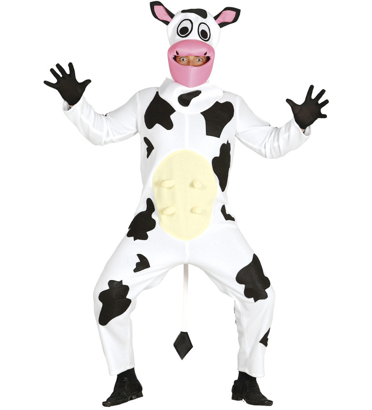 Pánský kostým Kráva: Overal s kapucí