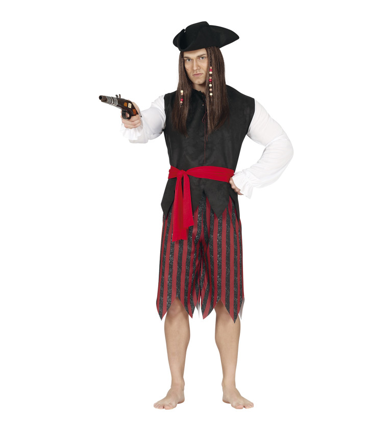 Pánský kostým pirátského dobrodruha