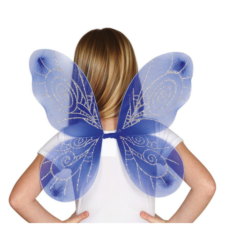 Dětská modrá křídla