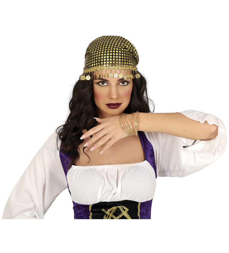 Zlatý náramek – kovový