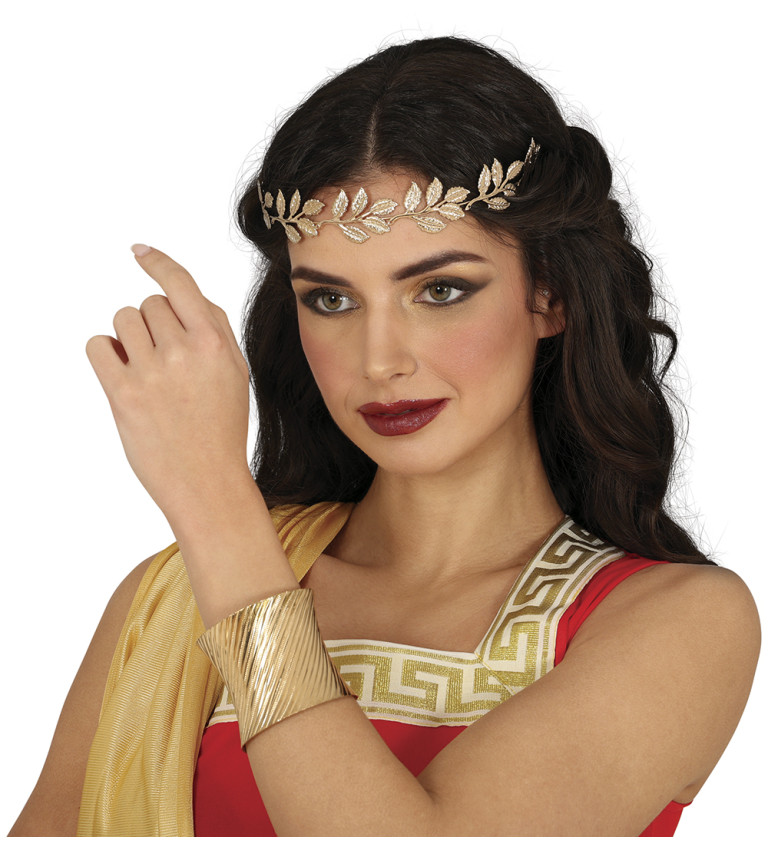 Kovový zlatý náramek