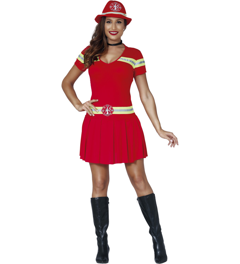 Dámský kostým odvážné hasičky