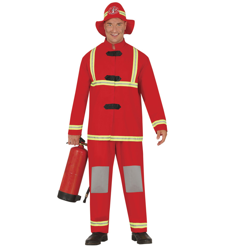 Pánský kostým hrdinného hasiče