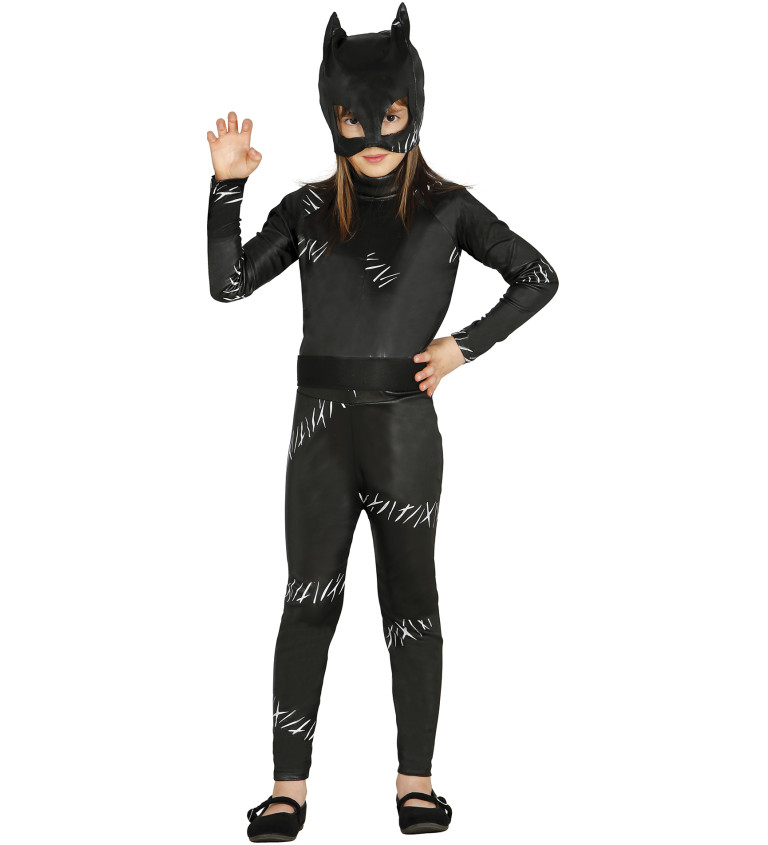 Dětský kostým Tajemná černá kočička