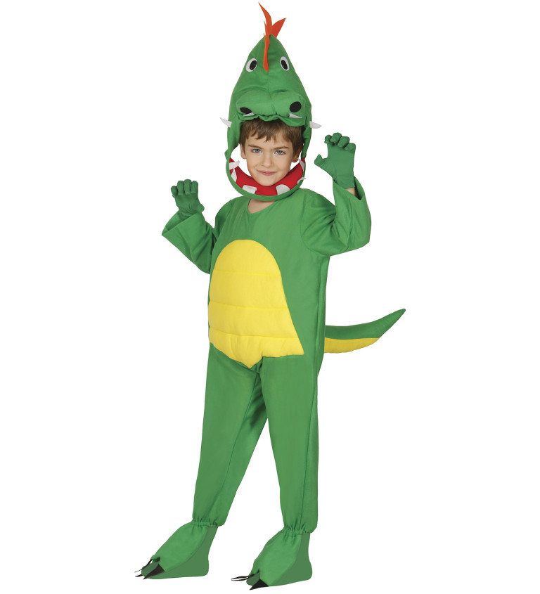 Dětský kostým Dinosaurus: Overal s kapucí