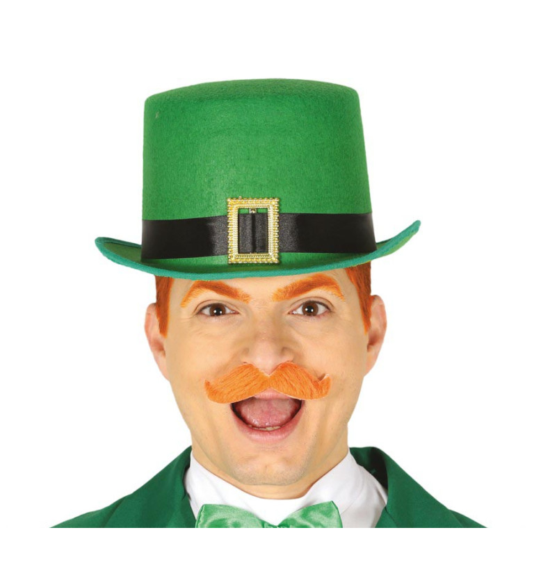 Zelený karnevalový cylindr