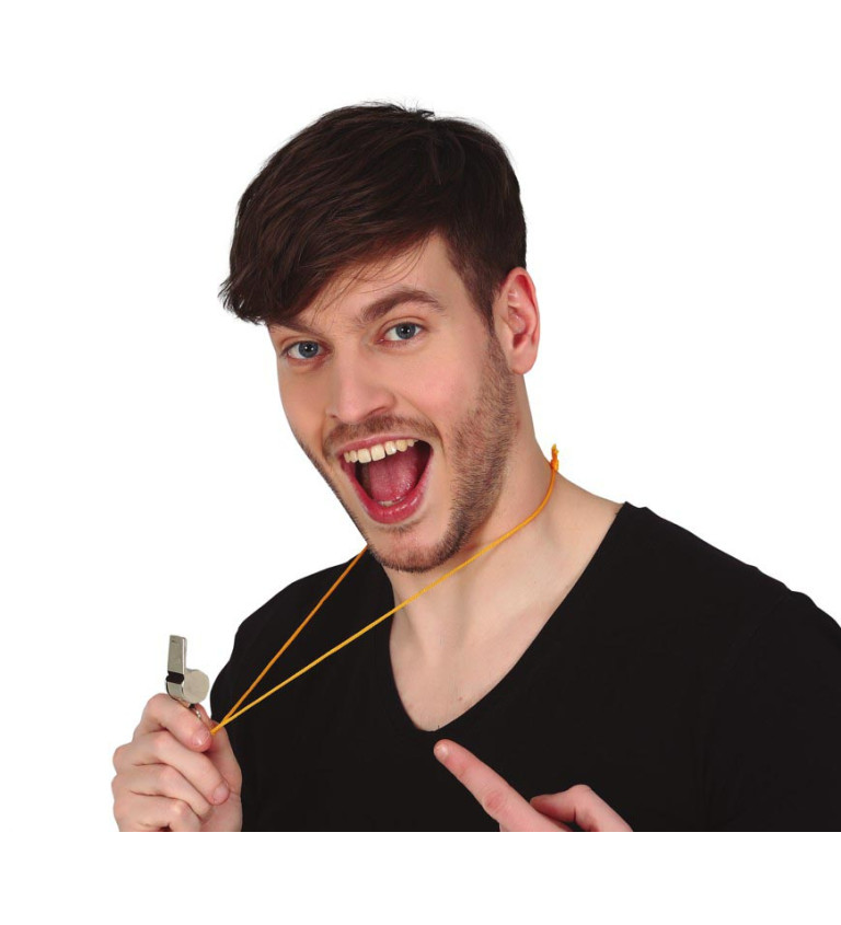 Karnevalové kovové píšťalky – sada 4 ks