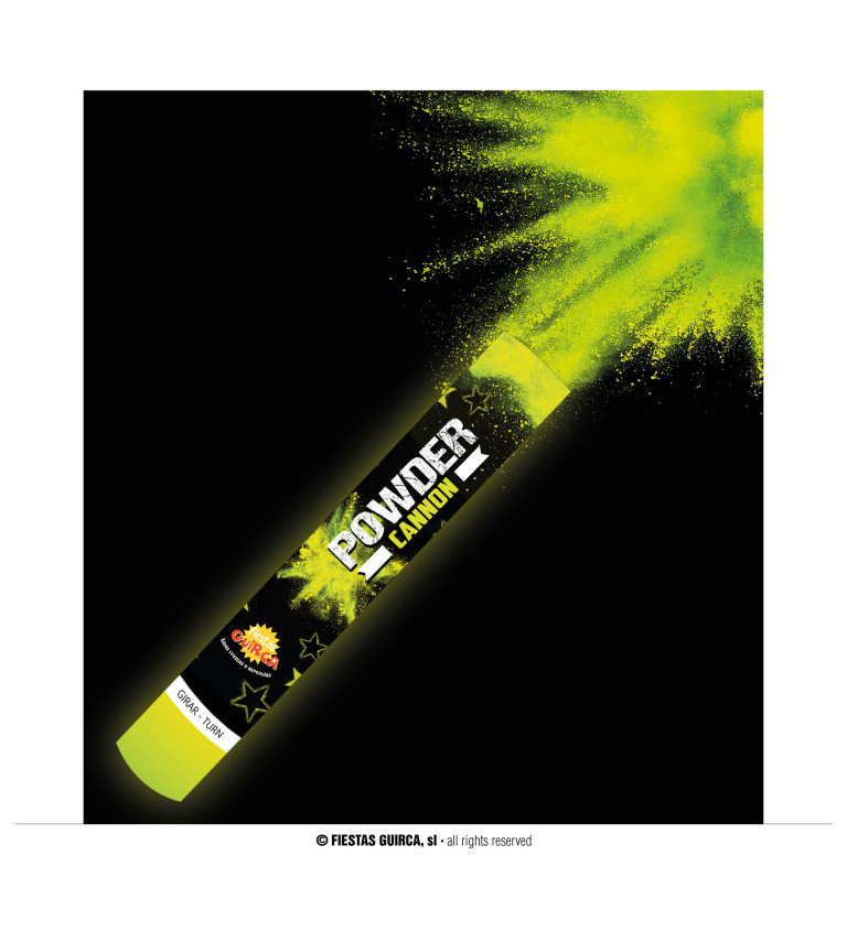 Vystřelovací kanón s práškem – žlutá