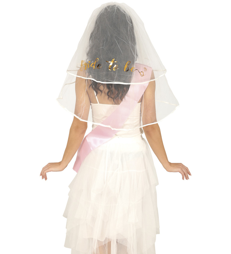 Bride to Be – závoj 70 cm
