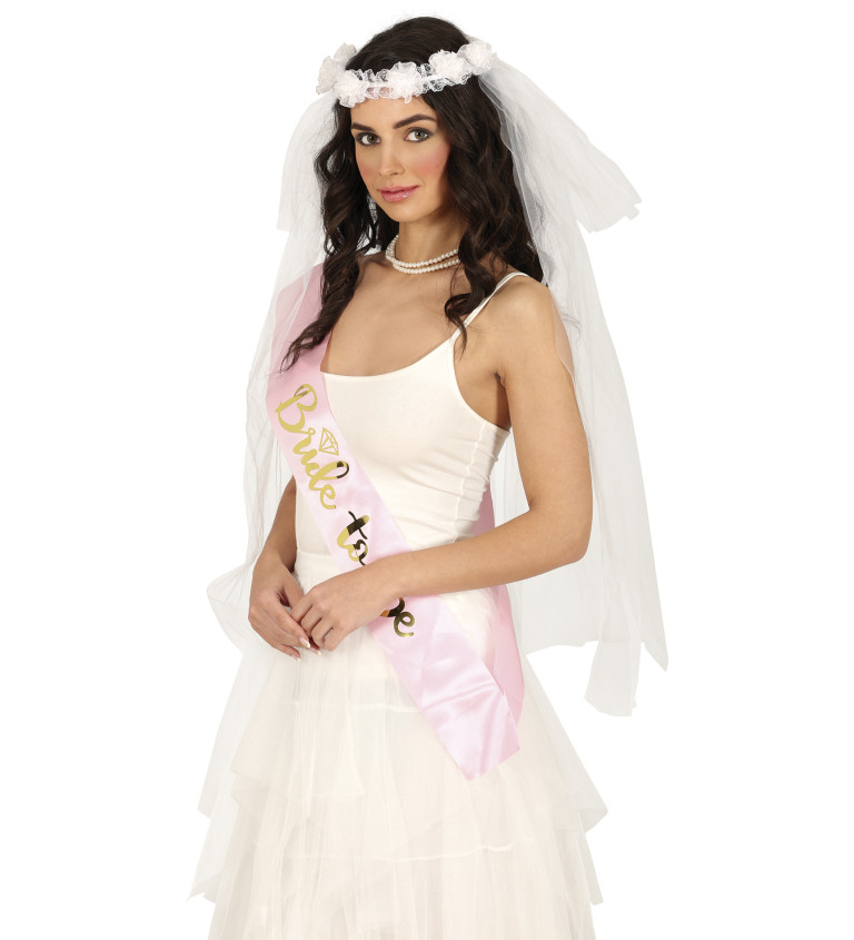 Závoj s květinovou korunkou