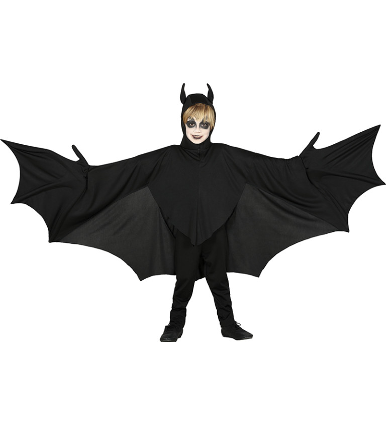 Kostým netopýra – S křídly a kapucí (Dětský)