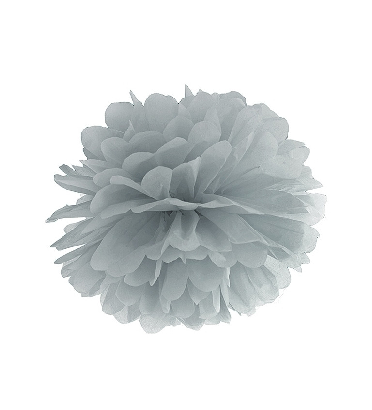 Šedý pompom