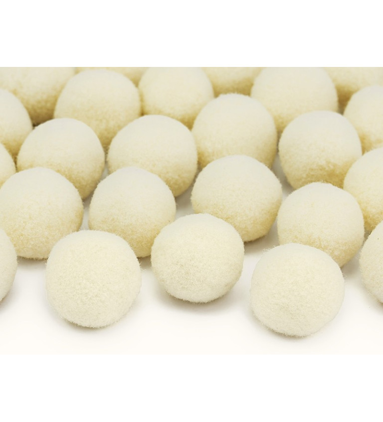 Pompom dekorace mix barev