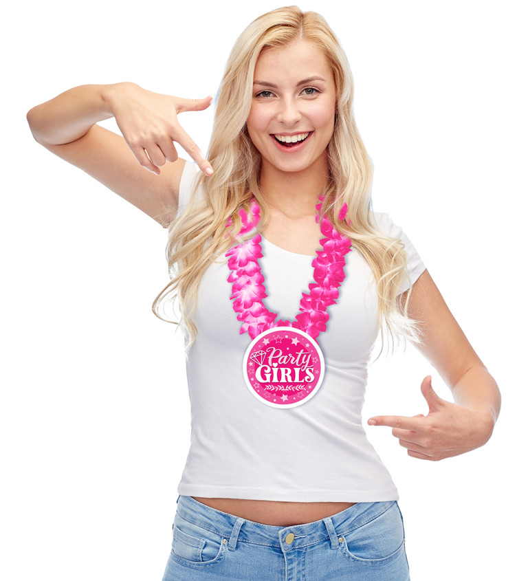 Tropický růžový věnec „Party girls“