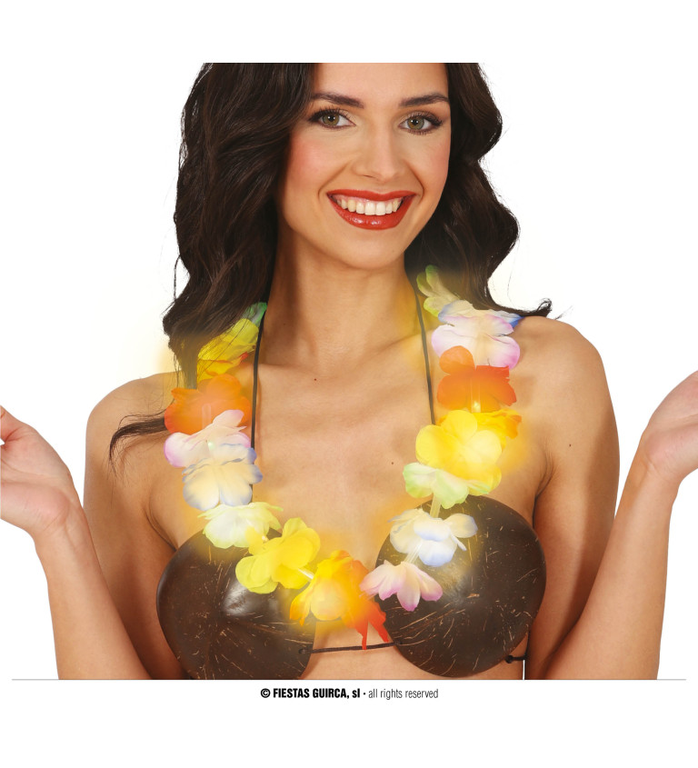 Světle barevné se světýlky