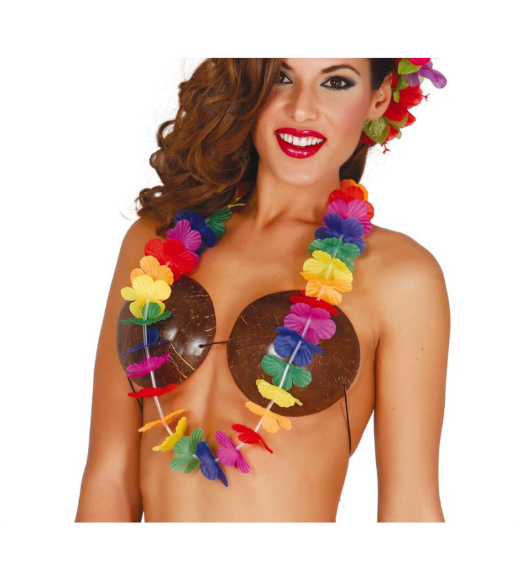 Barevný havajský věnec