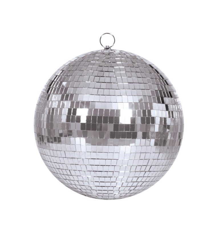 Stříbrná disco koule