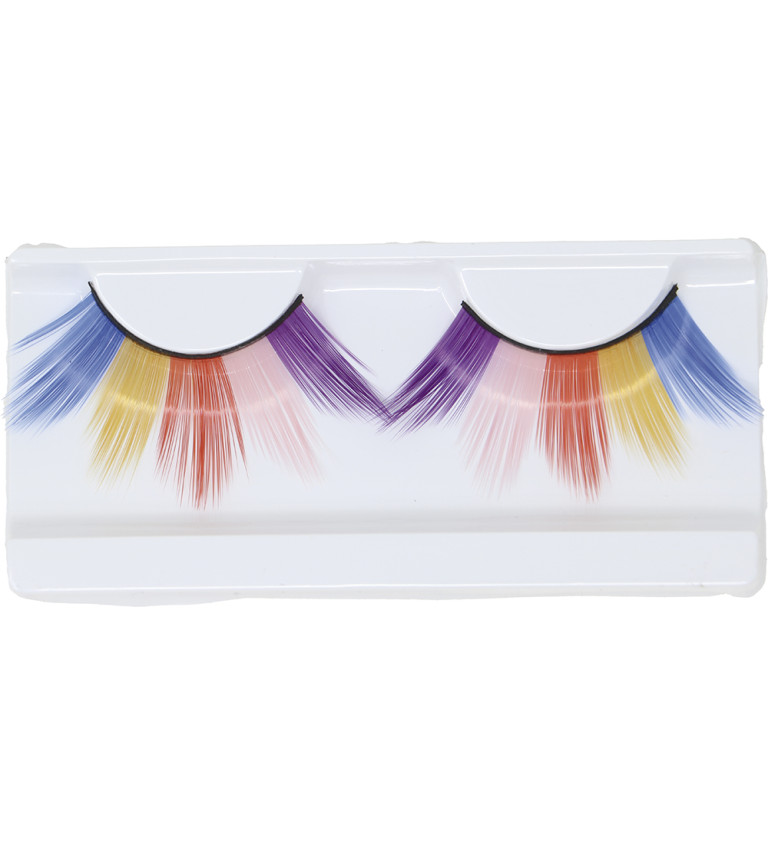 Barevné nalepovací řasy