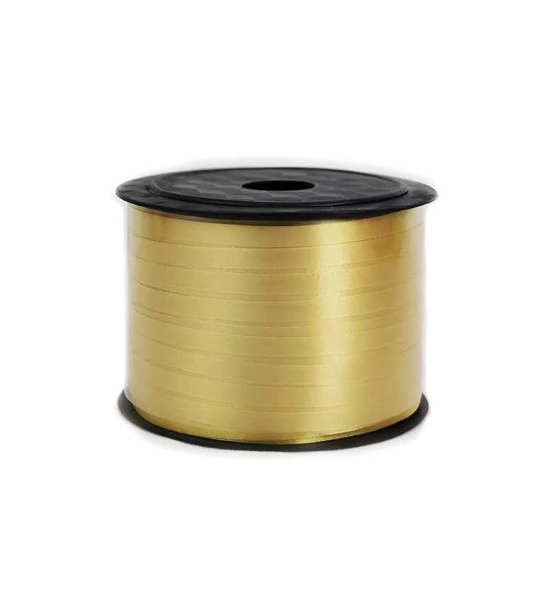 Zlatá dekorativní stuha na balónky – malá