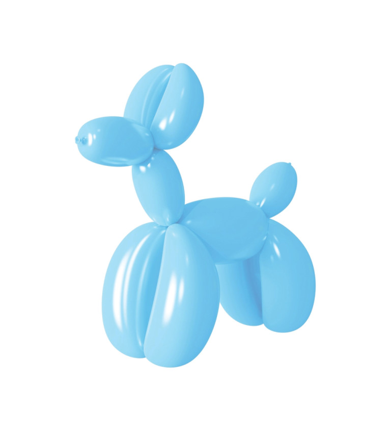 Světle modré balónky na modelování – 30 ks